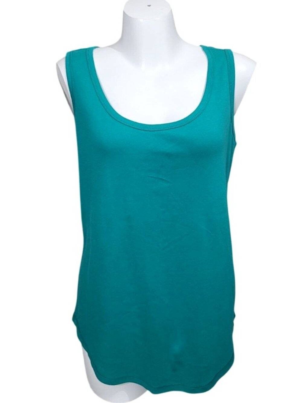 Westport Womens Teal Sleeveless Tank Top 2X 100% Cotton Casual Wear - Picture 1 of 4